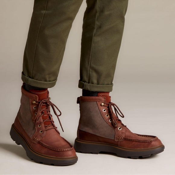 Clarks Collection Dempsey Peak Dress Casual Two-Tone Chukka Boots